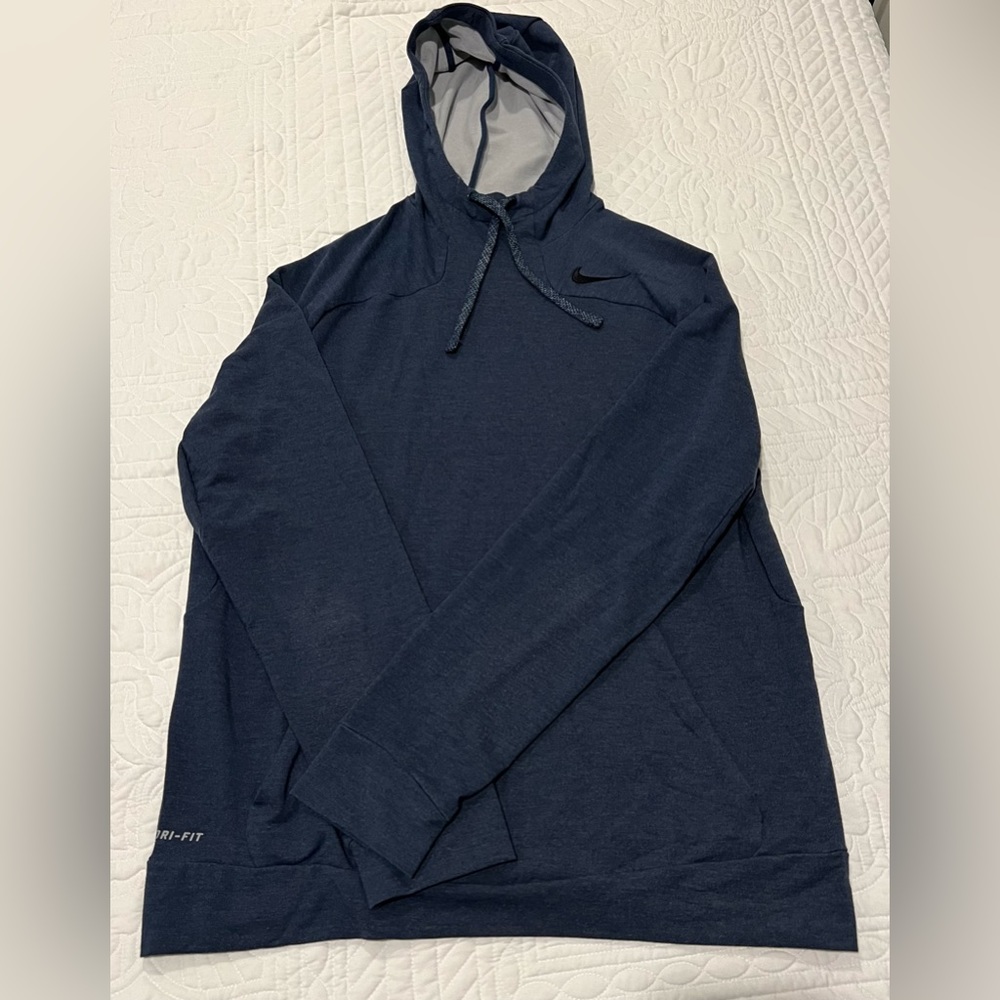Mens Nike Navy Blue DriFit Sweatshirt Large